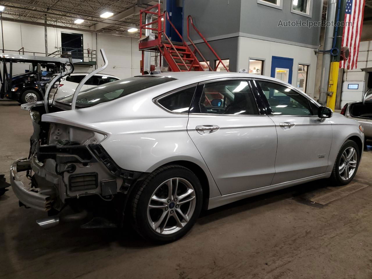 2015 Ford Fusion Titanium Phev Silver vin: 3FA6P0SU9FR213906