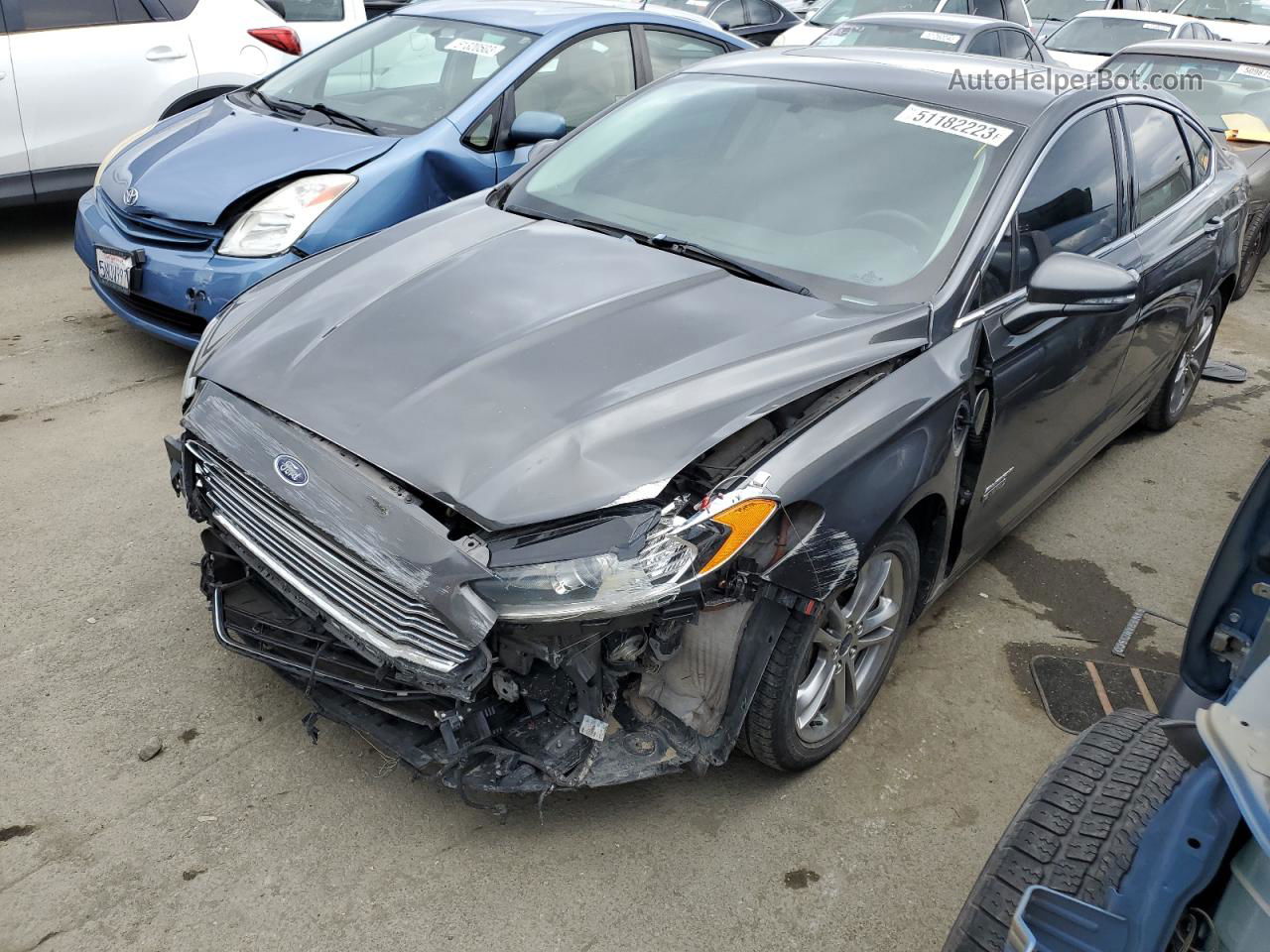 2015 Ford Fusion Titanium Phev Charcoal vin: 3FA6P0SU9FR280893