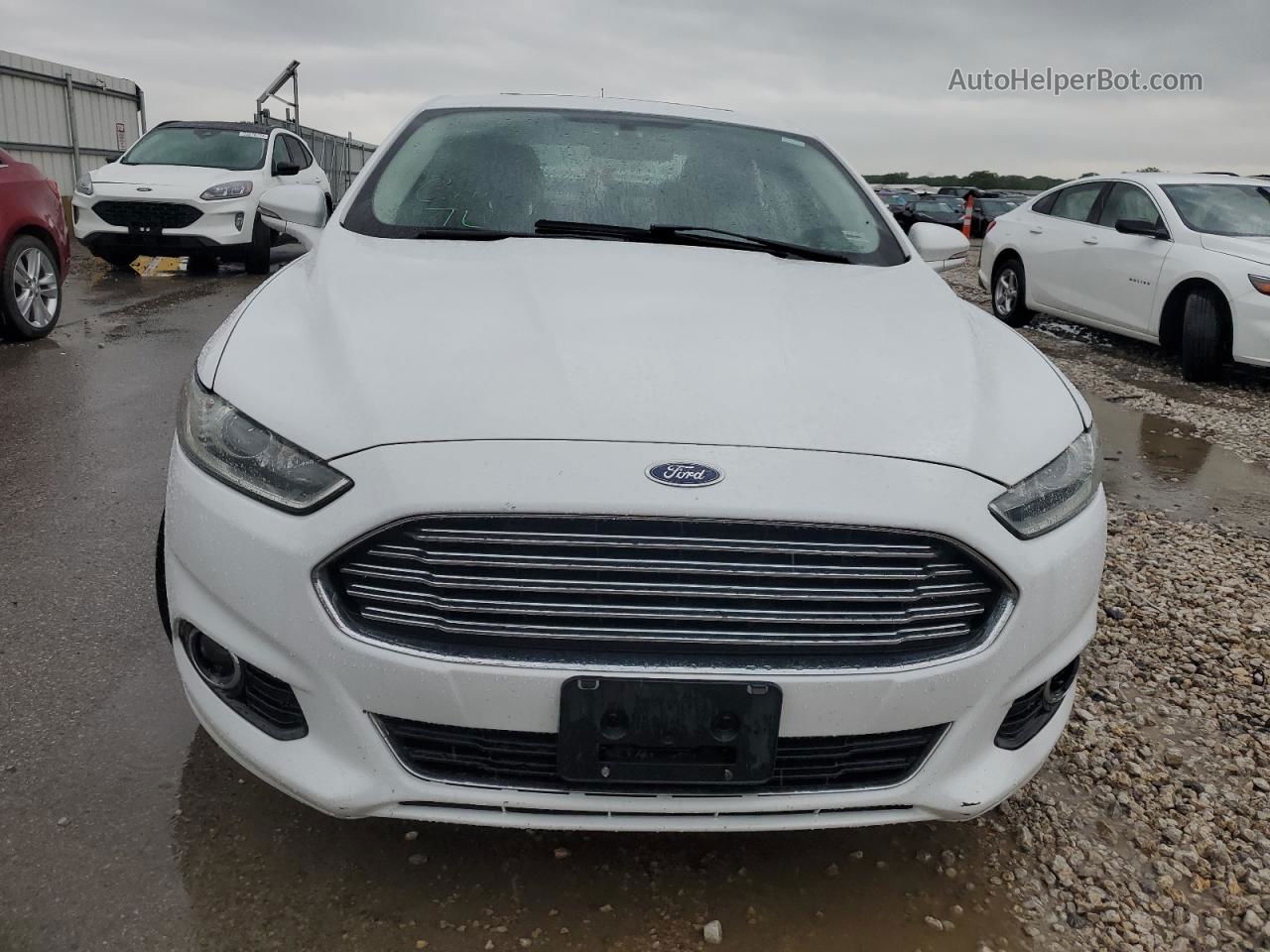 2016 Ford Fusion Titanium Phev White vin: 3FA6P0SUXGR230859