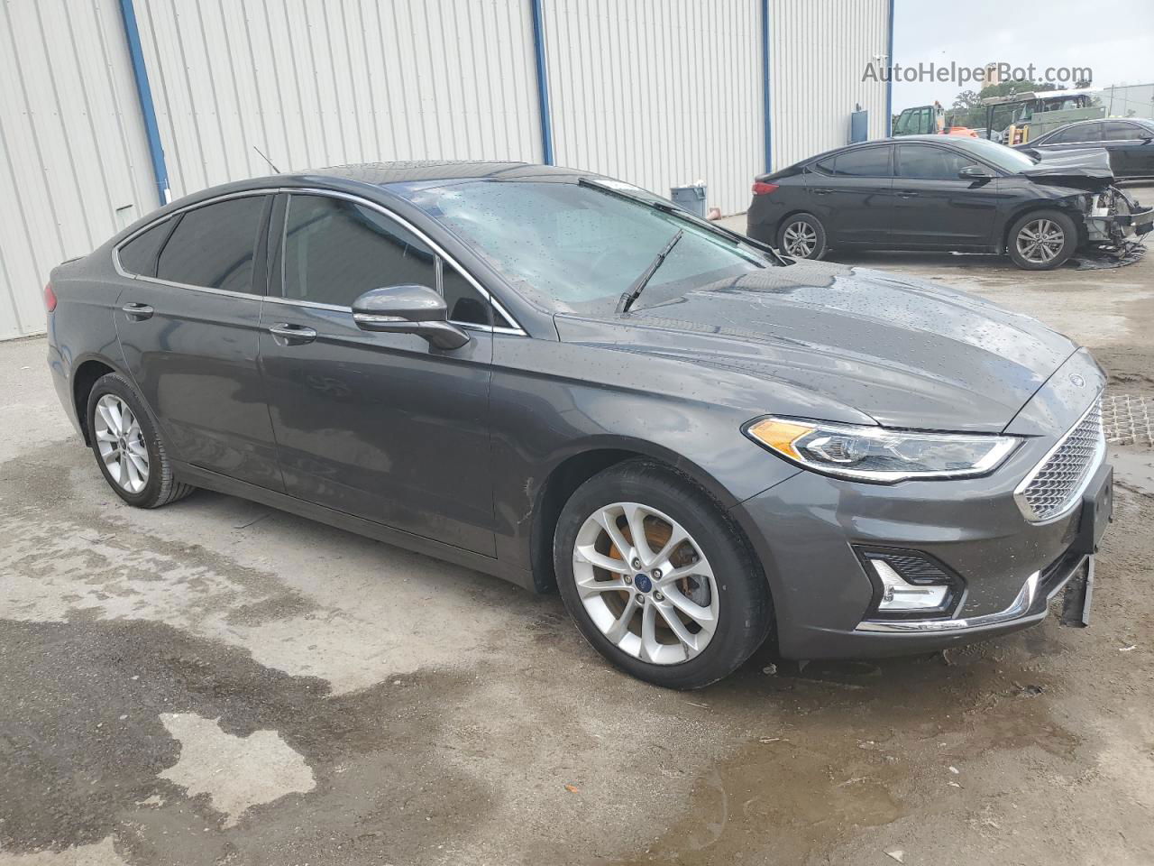 2019 Ford Fusion Titanium Gray vin: 3FA6P0SUXKR165407