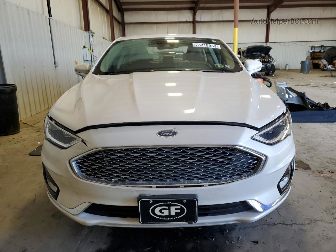 2019 Ford Fusion Titanium Белый vin: 3FA6P0SUXKR279794