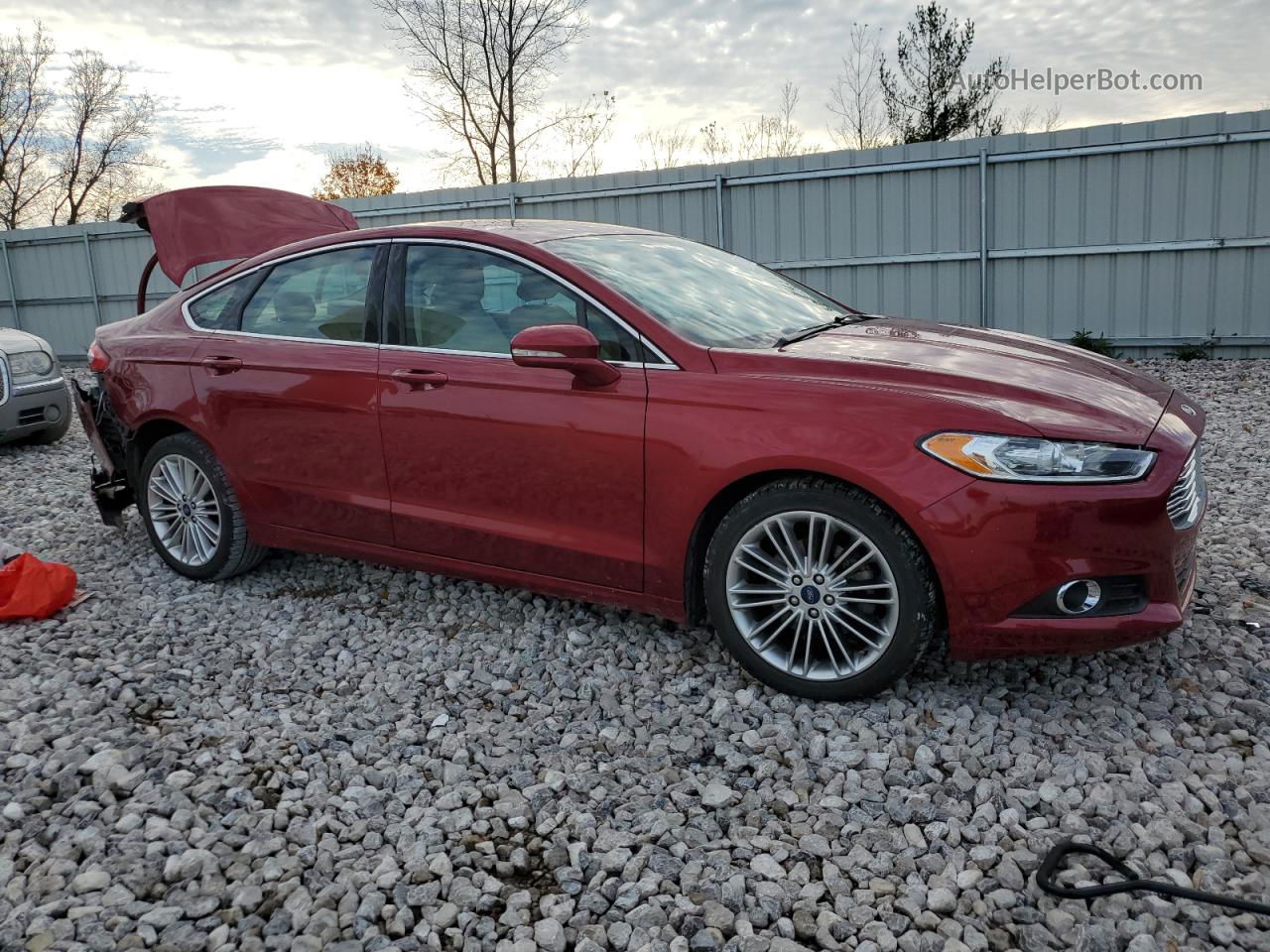 2016 Ford Fusion Se Красный vin: 3FA6P0T90GR205950