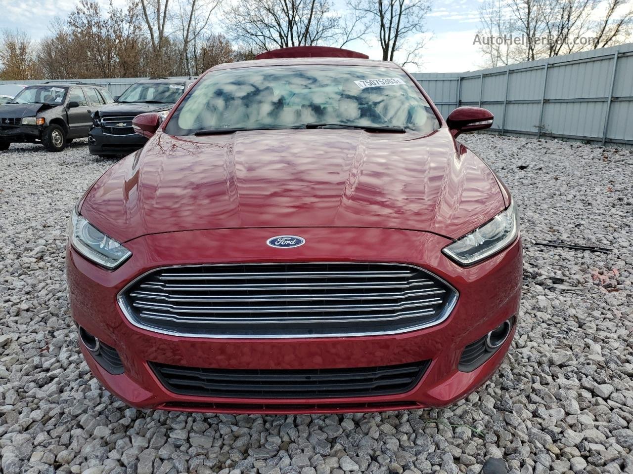 2016 Ford Fusion Se Red vin: 3FA6P0T90GR205950