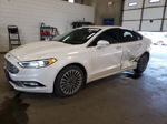 2017 Ford Fusion Se White vin: 3FA6P0T90HR242837