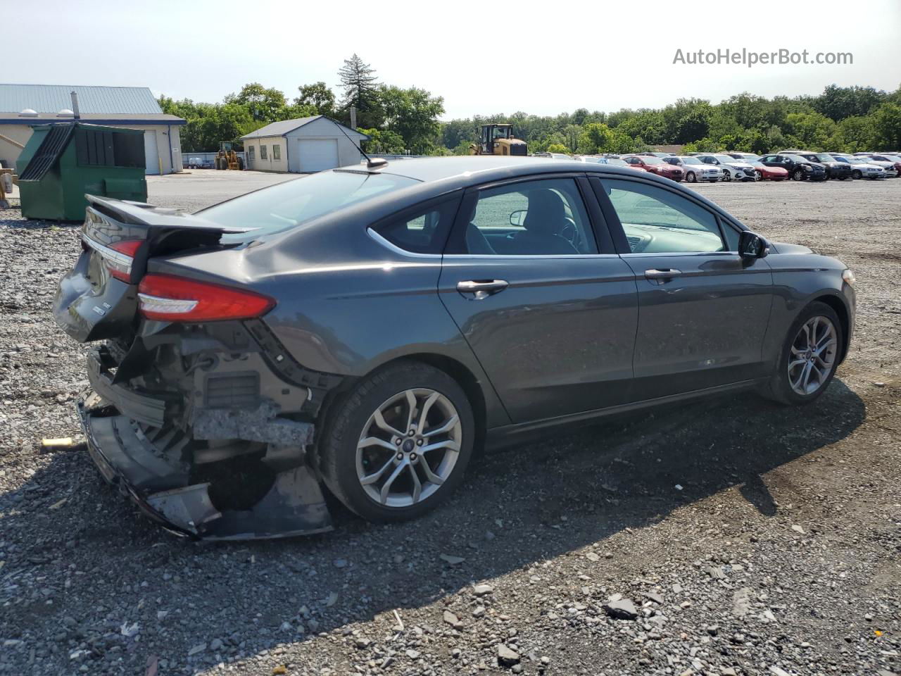 2017 Ford Fusion Se Gray vin: 3FA6P0T90HR345997