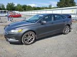 2017 Ford Fusion Se Gray vin: 3FA6P0T90HR345997