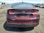 2017 Ford Fusion Se Темно-бордовый vin: 3FA6P0T90HR398439