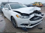 2017 Ford Fusion Se White vin: 3FA6P0T90HR406264