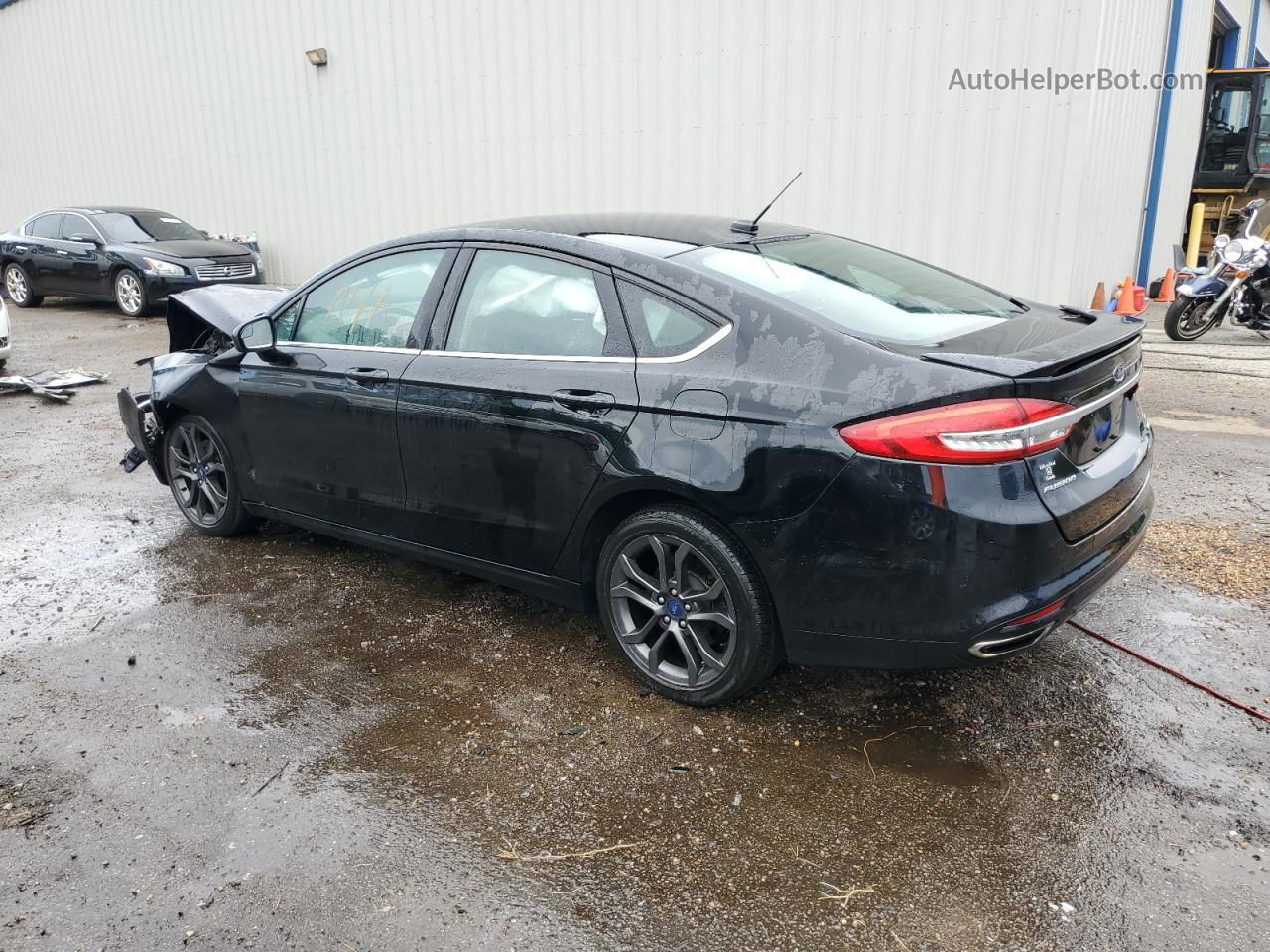 2018 Ford Fusion Se Black vin: 3FA6P0T90JR189496