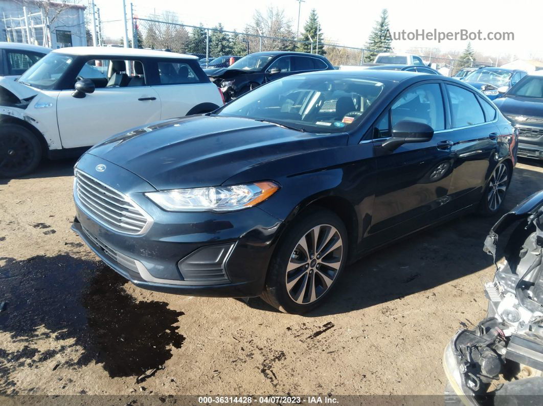 2020 Ford Fusion Se Черный vin: 3FA6P0T90LR165007