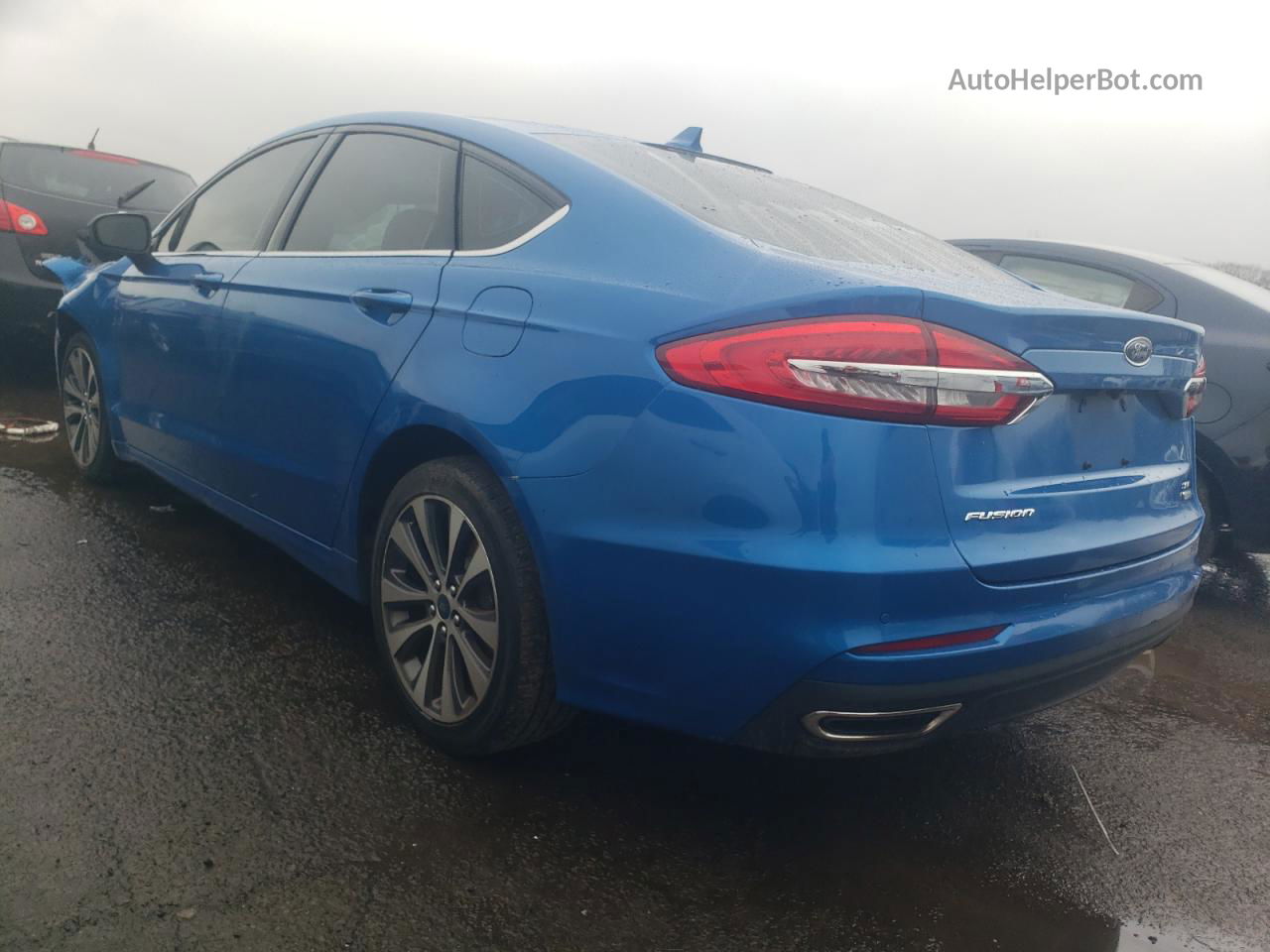 2020 Ford Fusion Se Blue vin: 3FA6P0T90LR172815