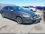 2020 Ford Fusion Se Gray vin: 3FA6P0T90LR181451