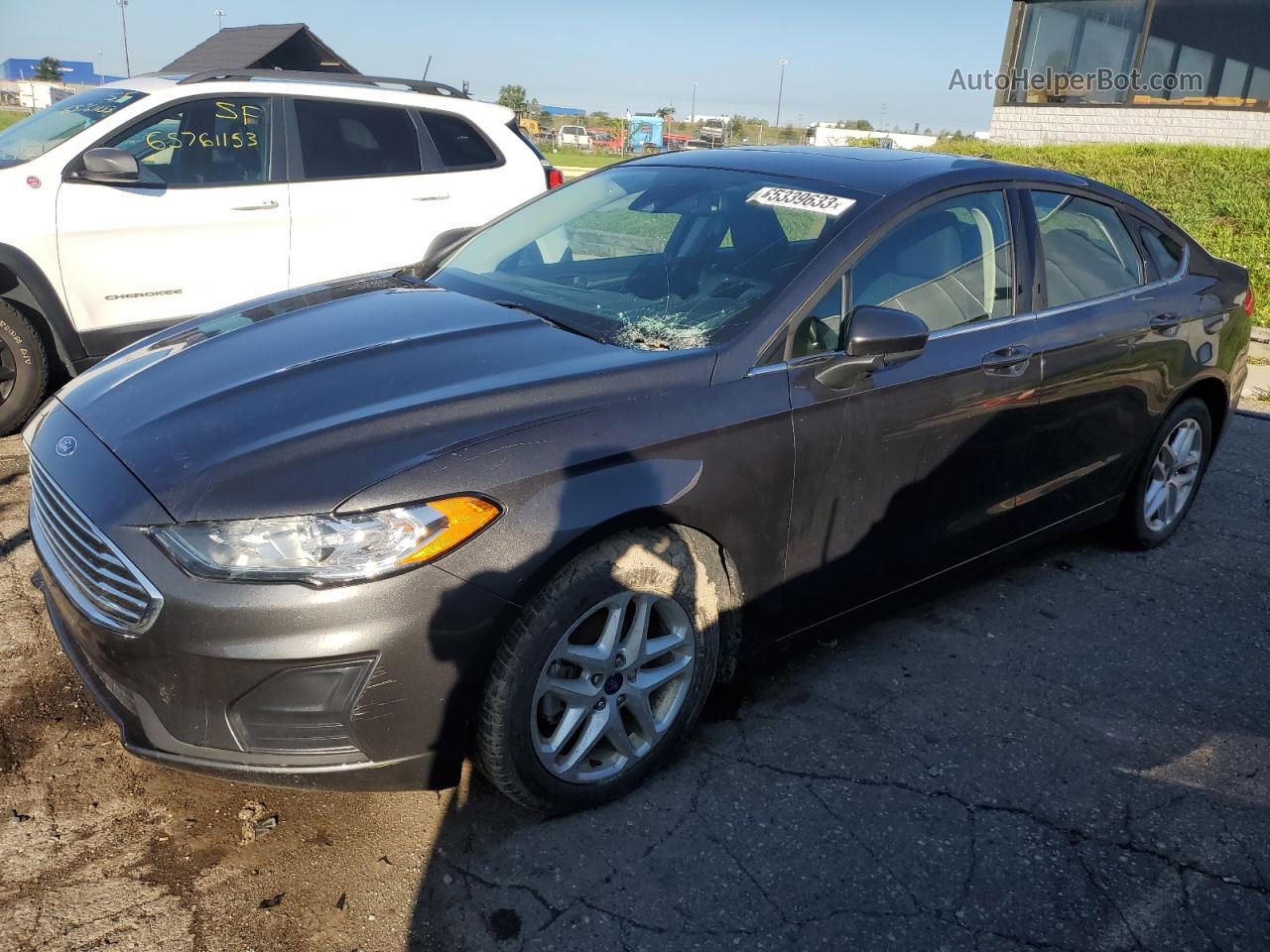 2020 Ford Fusion Se Gray vin: 3FA6P0T90LR198377