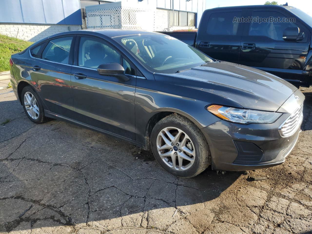 2020 Ford Fusion Se Gray vin: 3FA6P0T90LR198377