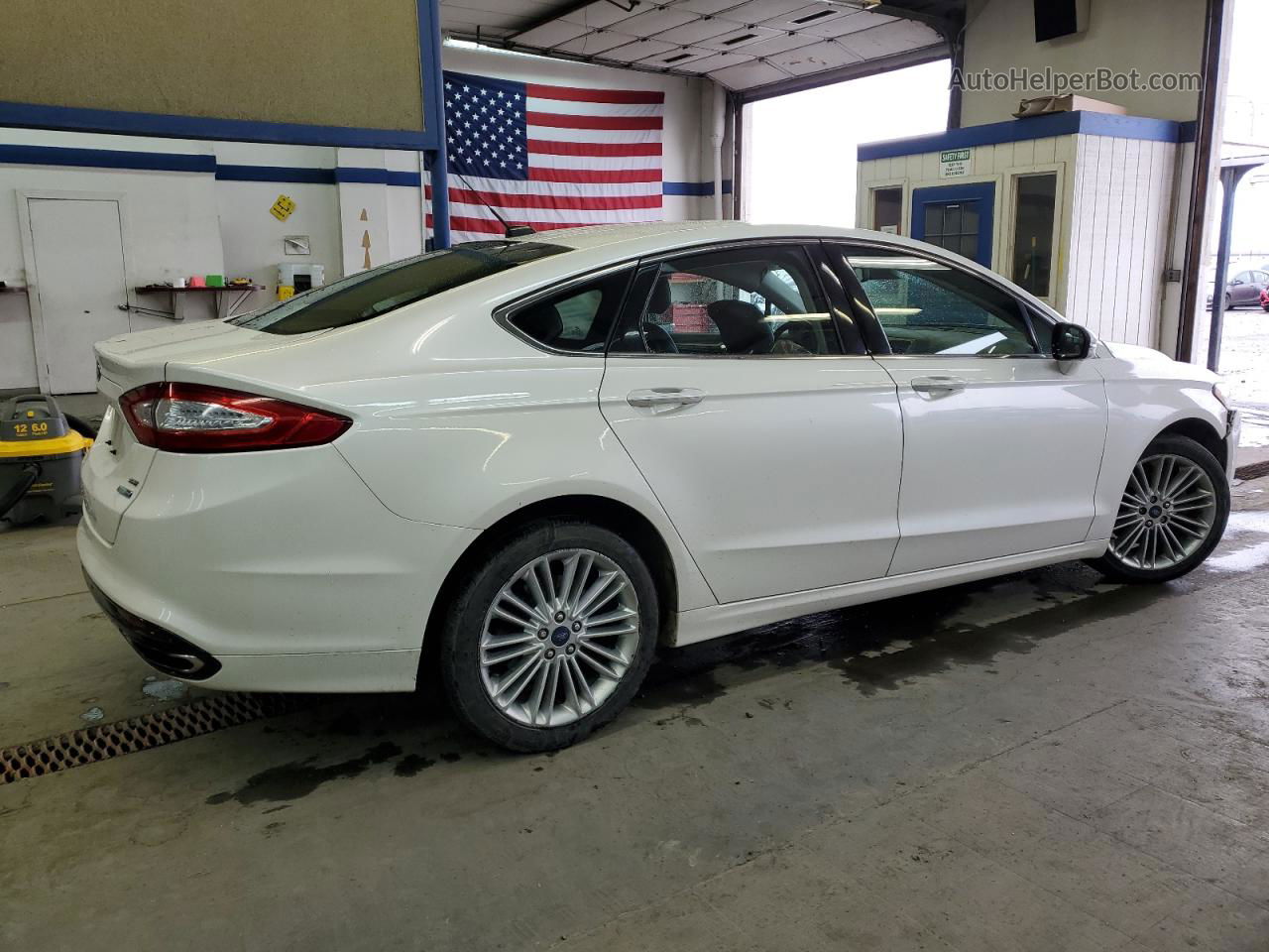 2014 Ford Fusion Se White vin: 3FA6P0T91ER166458