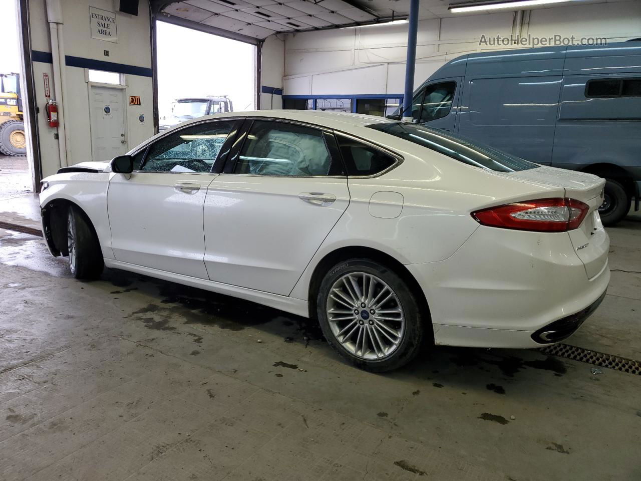 2014 Ford Fusion Se White vin: 3FA6P0T91ER166458