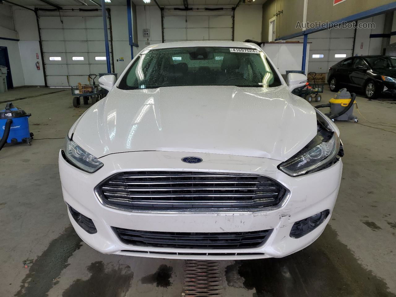 2014 Ford Fusion Se White vin: 3FA6P0T91ER166458