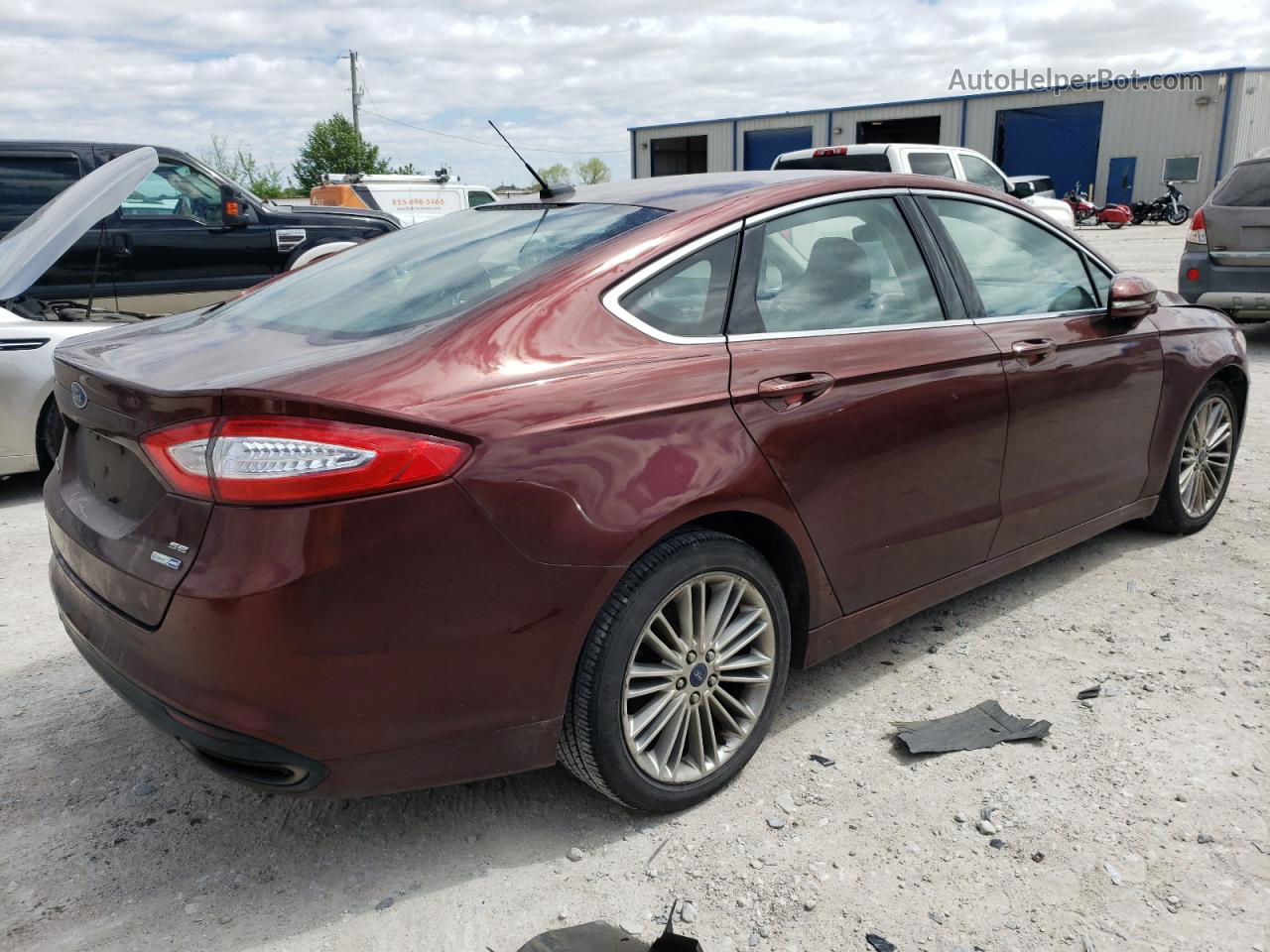 2015 Ford Fusion Se Коричневый vin: 3FA6P0T91FR303710