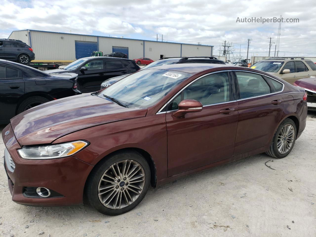 2015 Ford Fusion Se Brown vin: 3FA6P0T91FR303710