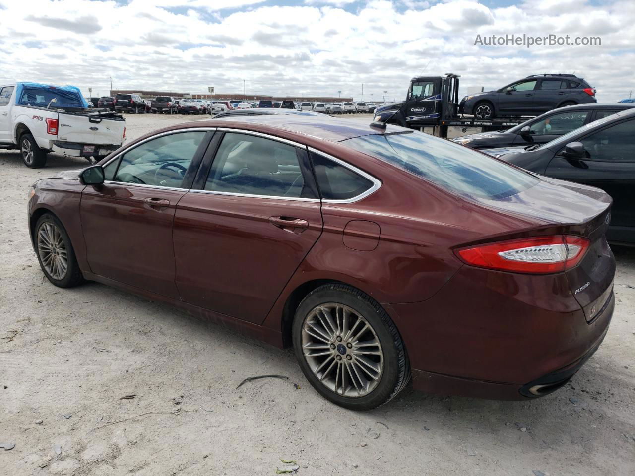 2015 Ford Fusion Se Brown vin: 3FA6P0T91FR303710