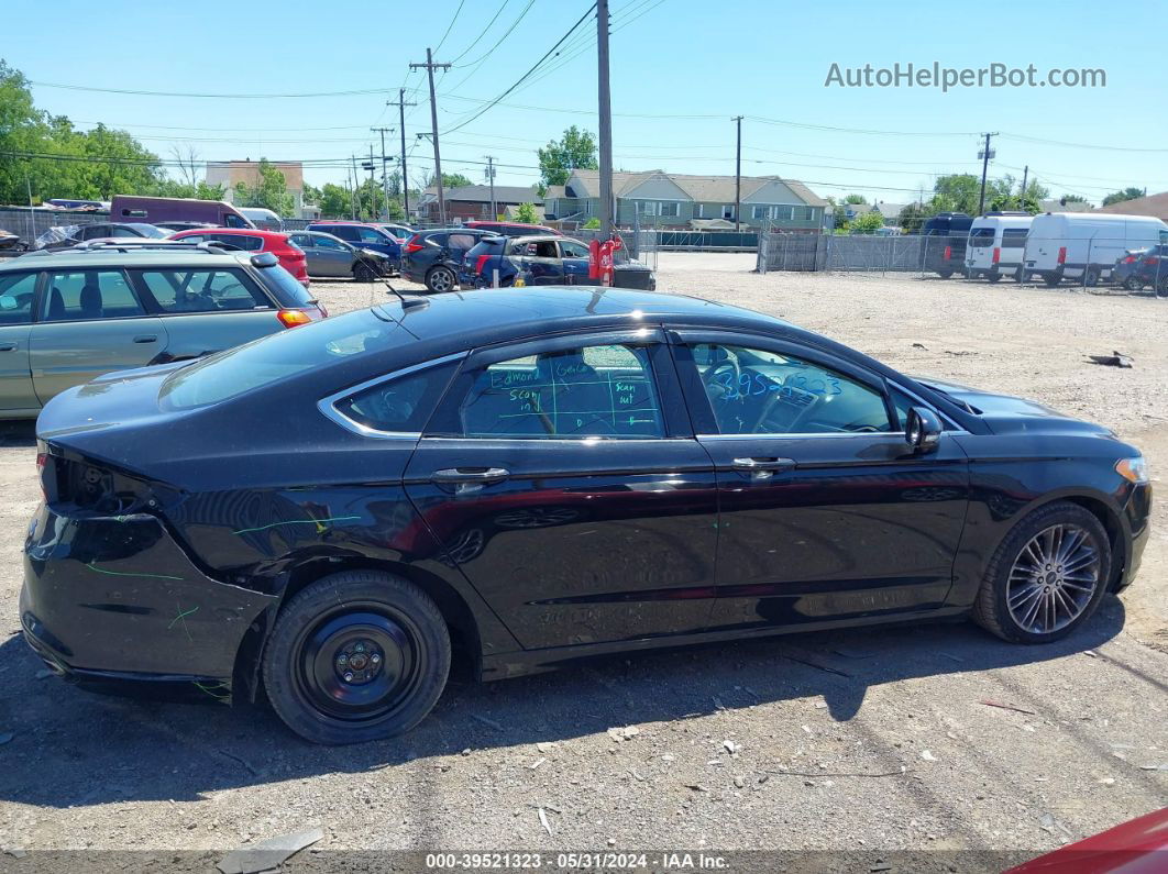 2016 Ford Fusion Se Черный vin: 3FA6P0T91GR100981