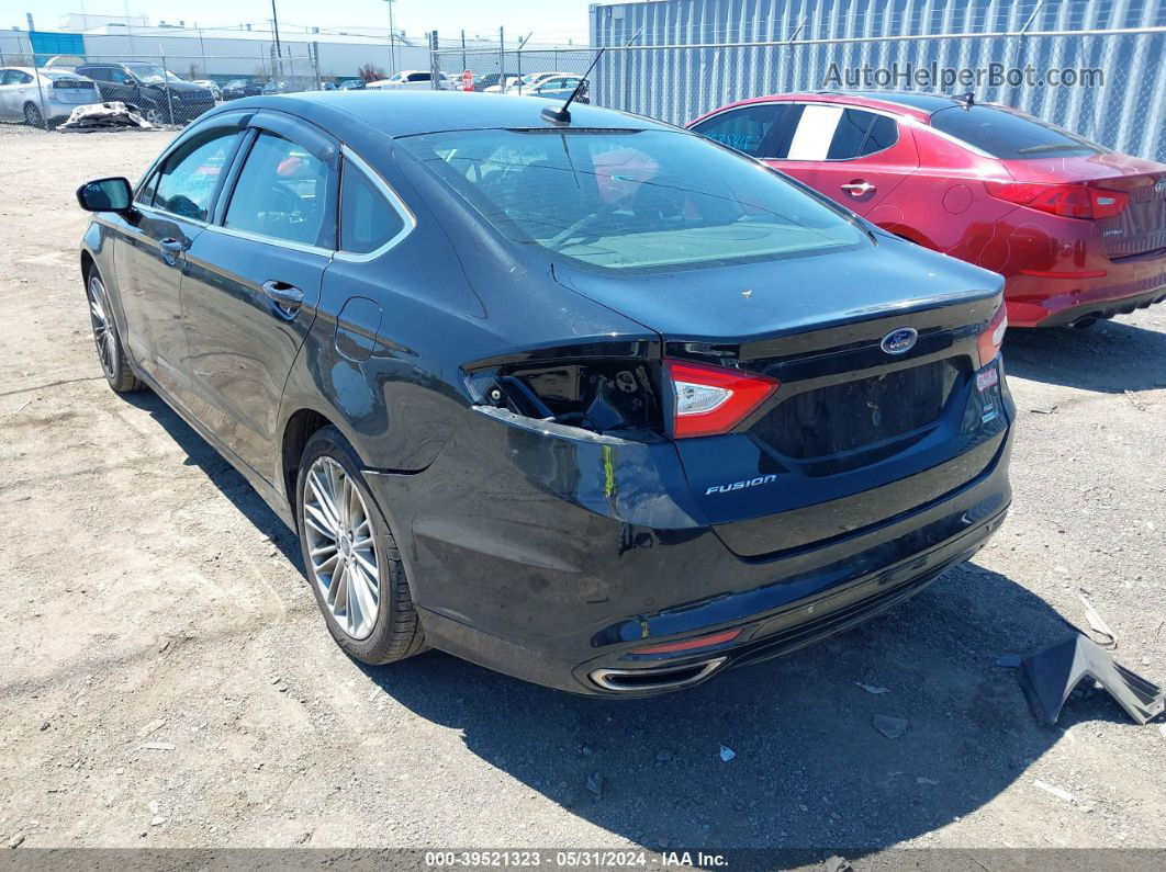 2016 Ford Fusion Se Black vin: 3FA6P0T91GR100981