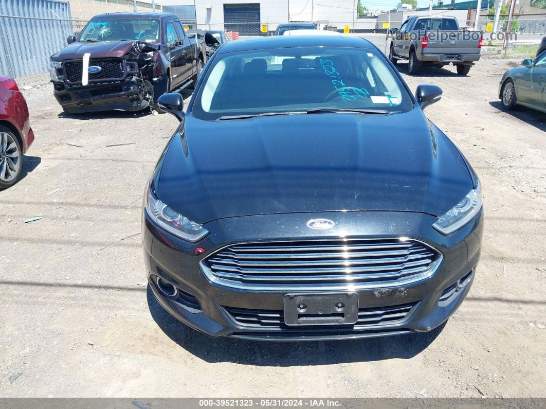 2016 Ford Fusion Se Black vin: 3FA6P0T91GR100981