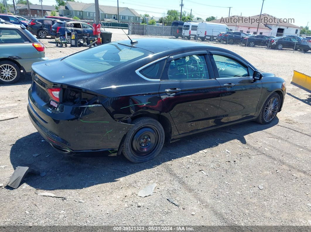 2016 Ford Fusion Se Black vin: 3FA6P0T91GR100981