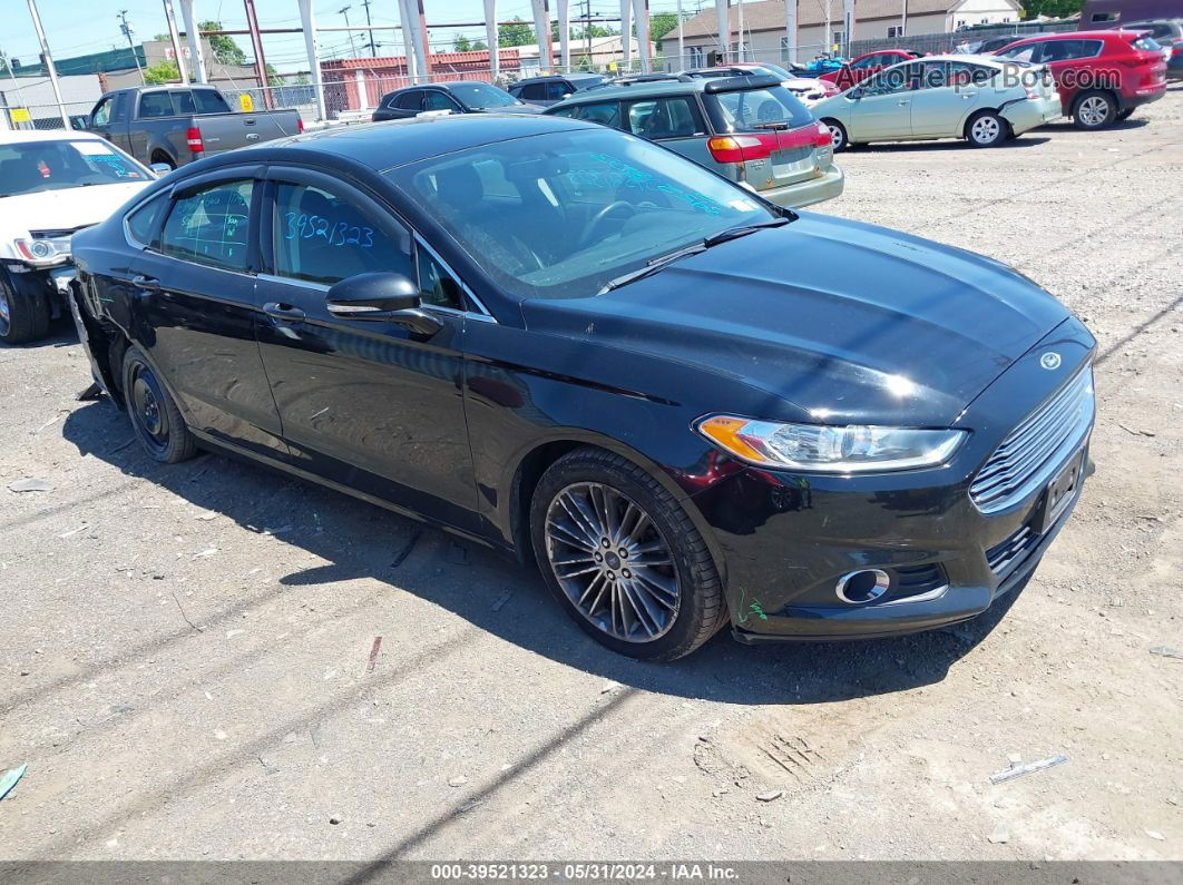 2016 Ford Fusion Se Черный vin: 3FA6P0T91GR100981