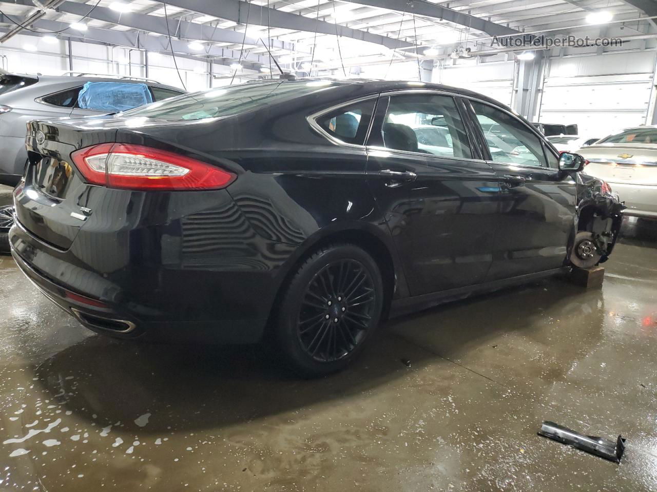 2016 Ford Fusion Se Черный vin: 3FA6P0T91GR355825