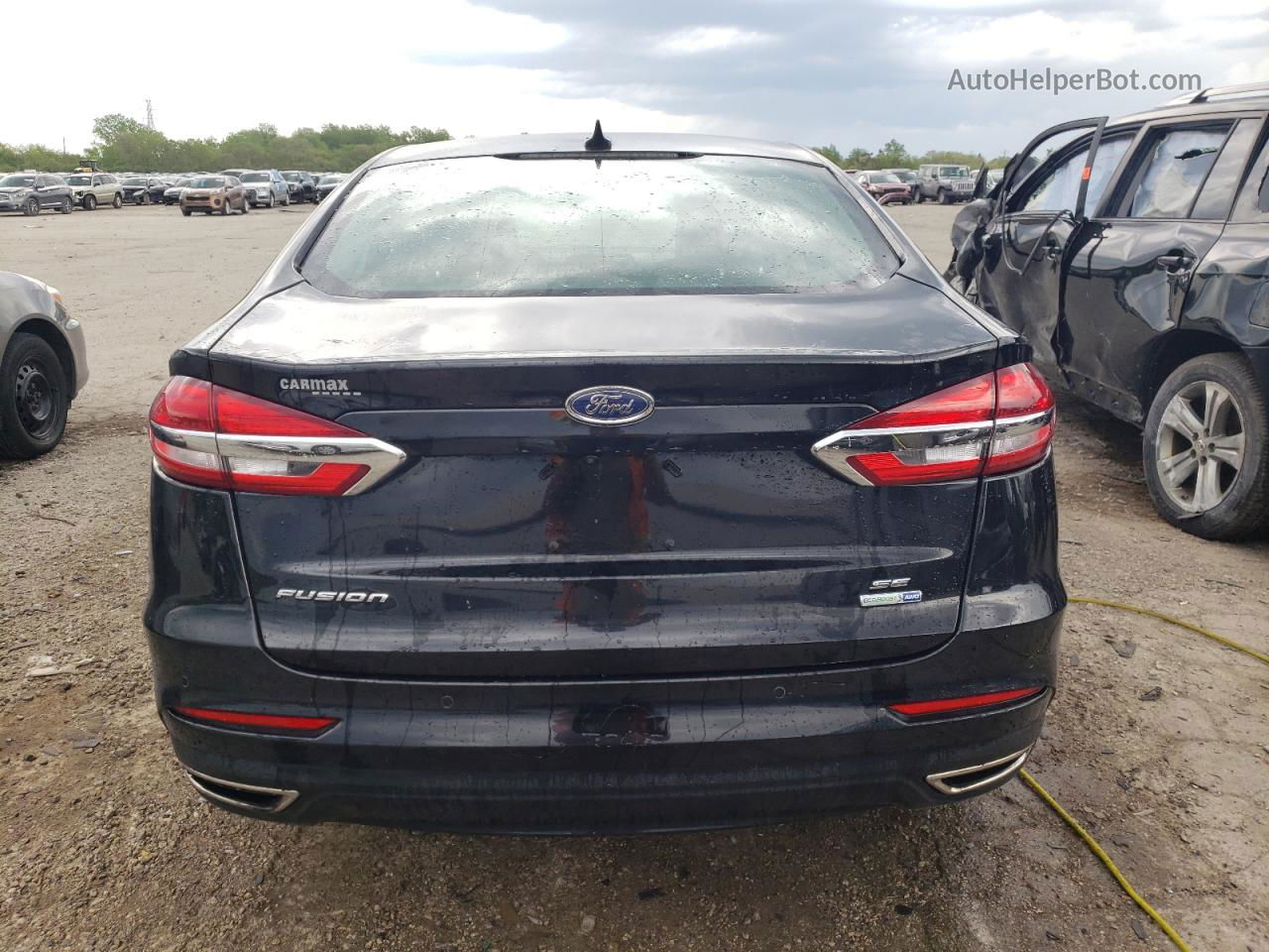 2020 Ford Fusion Se Black vin: 3FA6P0T91LR126880