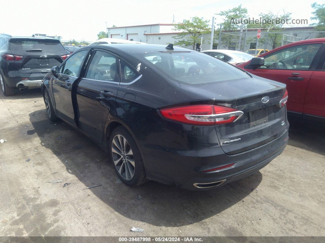 2020 Ford Fusion Se Black vin: 3FA6P0T91LR202128