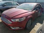 2017 Ford Fusion Se Maroon vin: 3FA6P0T92HR141394