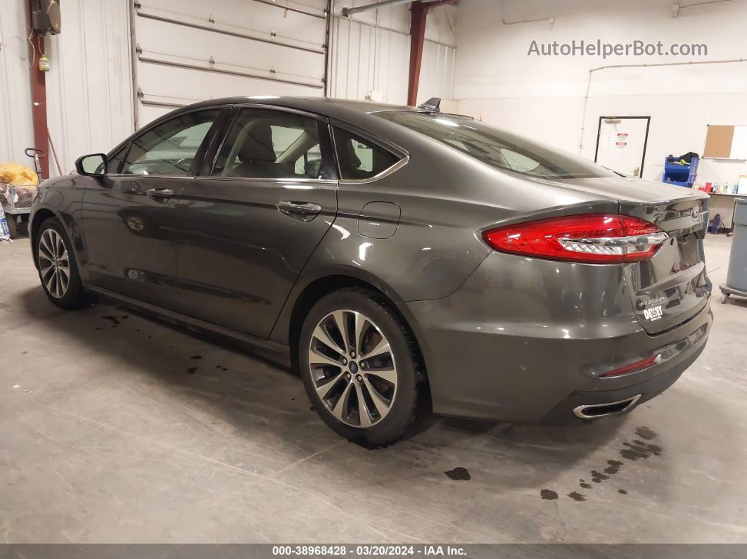 2019 Ford Fusion Se Серый vin: 3FA6P0T92KR286541