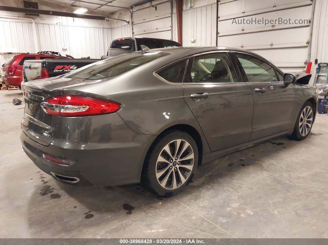 2019 Ford Fusion Se Серый vin: 3FA6P0T92KR286541