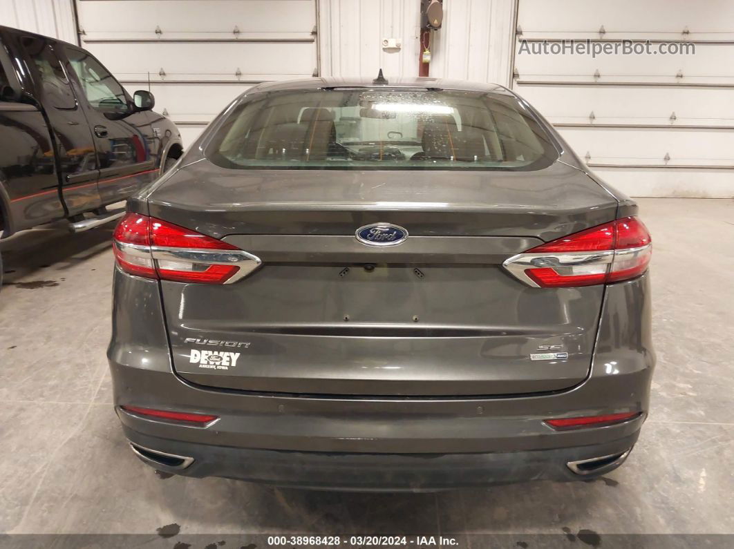 2019 Ford Fusion Se Серый vin: 3FA6P0T92KR286541