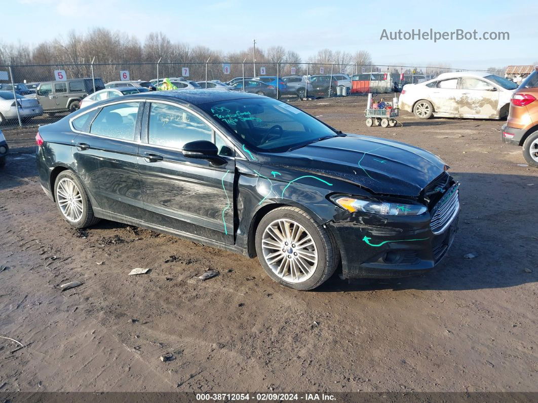 2016 Ford Fusion Se Black vin: 3FA6P0T93GR220913