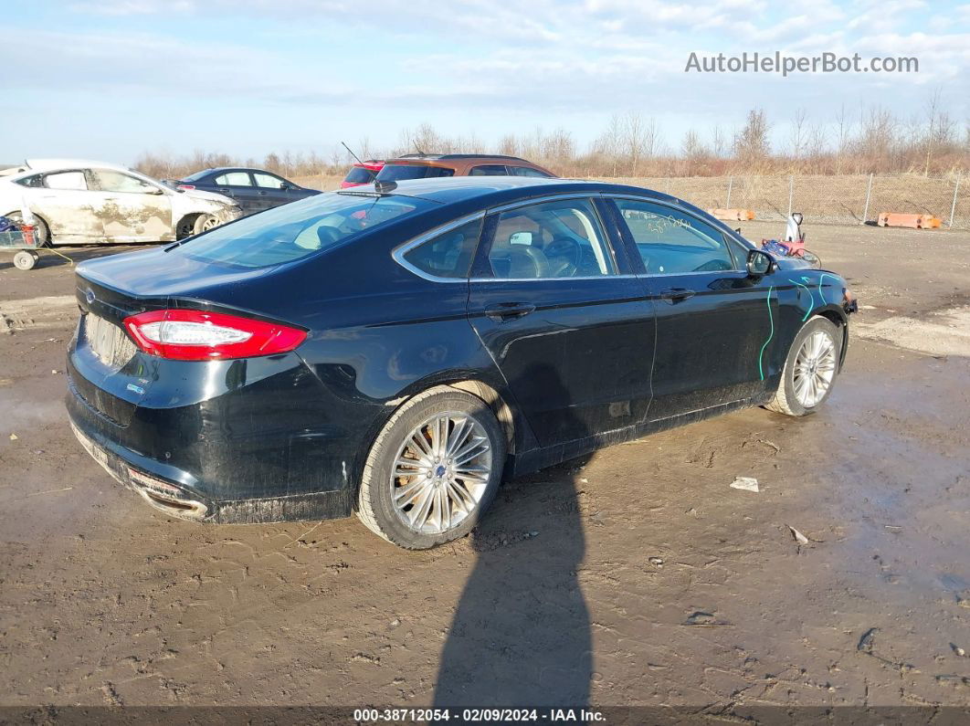 2016 Ford Fusion Se Black vin: 3FA6P0T93GR220913