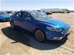 2017 Ford Fusion Se Синий vin: 3FA6P0T93HR322164