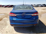 2017 Ford Fusion Se Синий vin: 3FA6P0T93HR322164