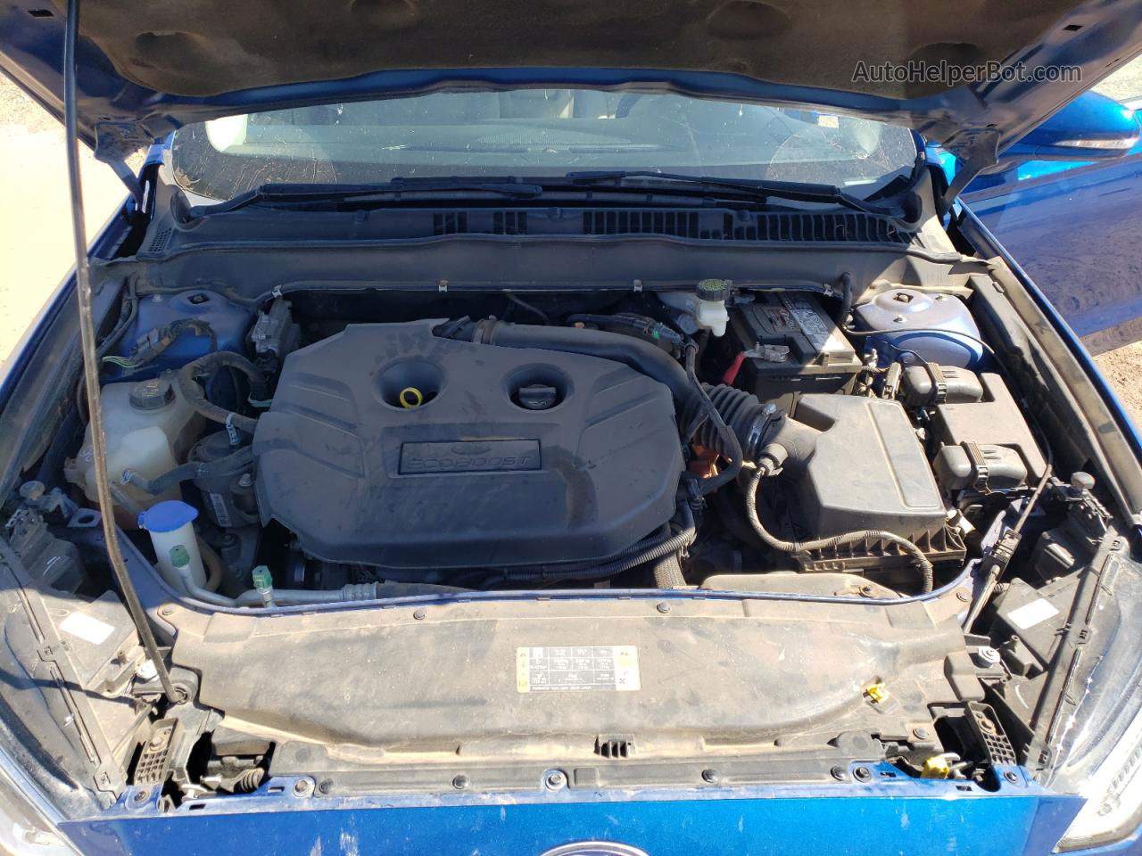 2017 Ford Fusion Se Синий vin: 3FA6P0T93HR322164