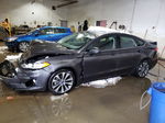 2019 Ford Fusion Se Gray vin: 3FA6P0T93KR243469