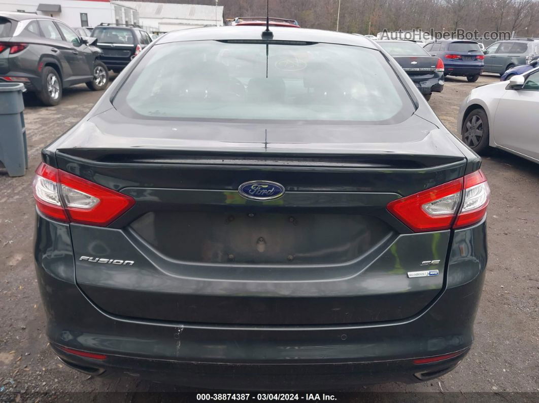 2016 Ford Fusion Se Gray vin: 3FA6P0T94GR154615