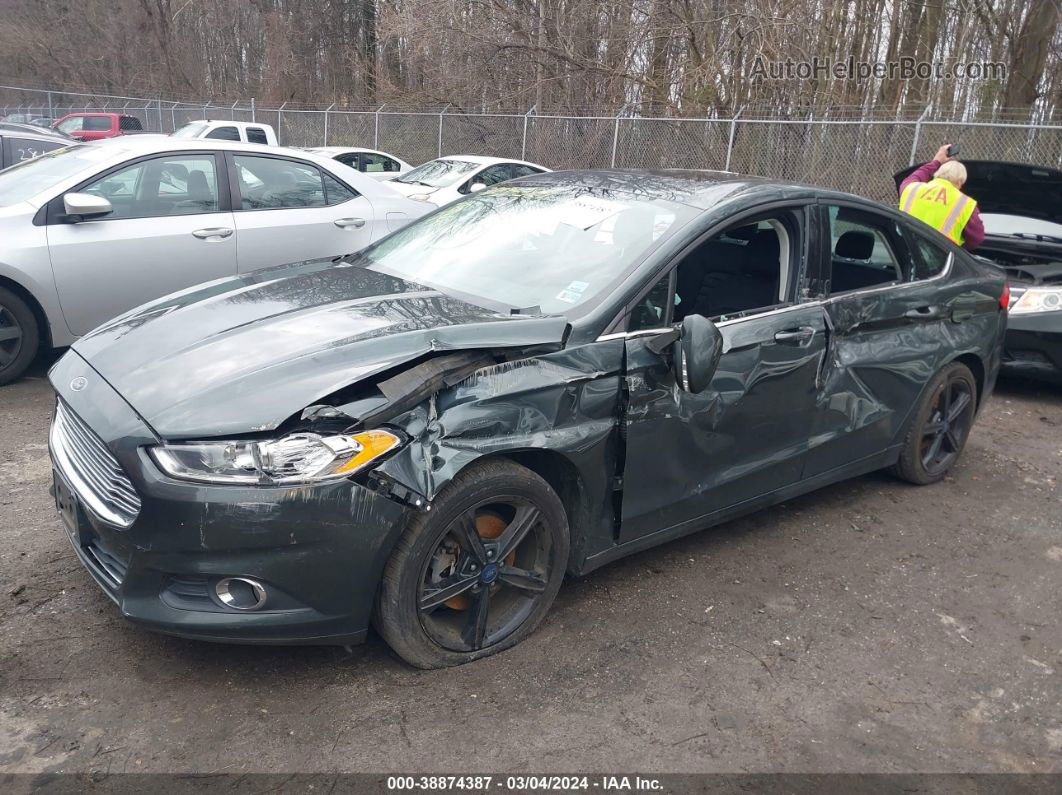 2016 Ford Fusion Se Gray vin: 3FA6P0T94GR154615