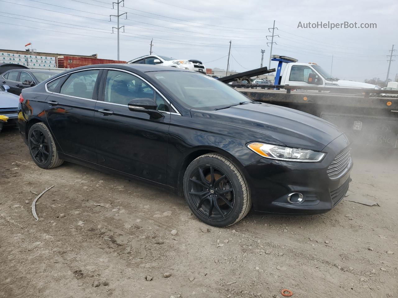 2016 Ford Fusion Se Black vin: 3FA6P0T94GR167588