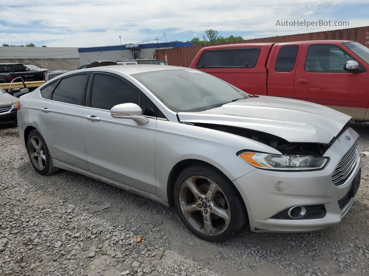 2016 Ford Fusion Se Silver vin: 3FA6P0T94GR202954