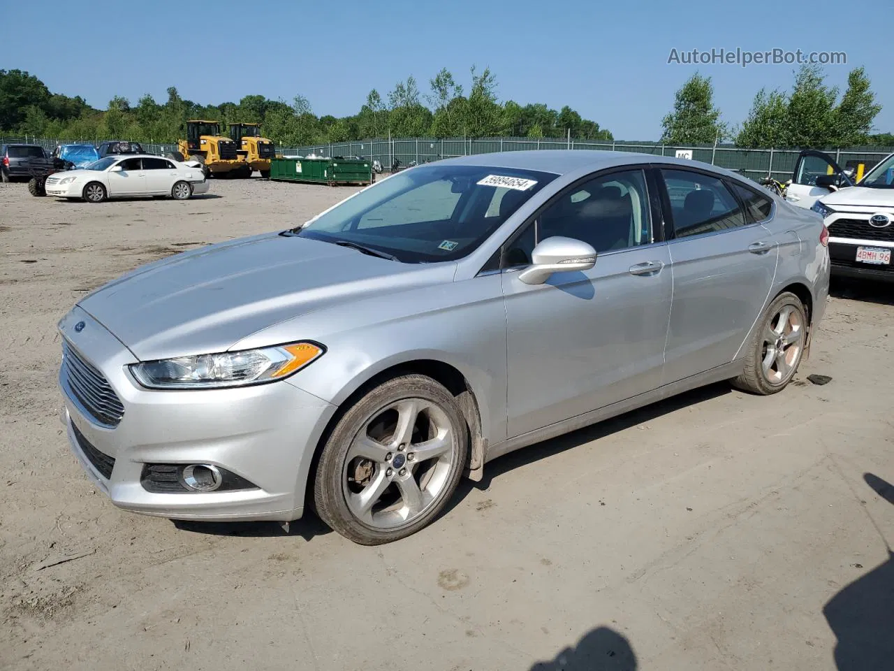 2016 Ford Fusion Se Silver vin: 3FA6P0T94GR374756