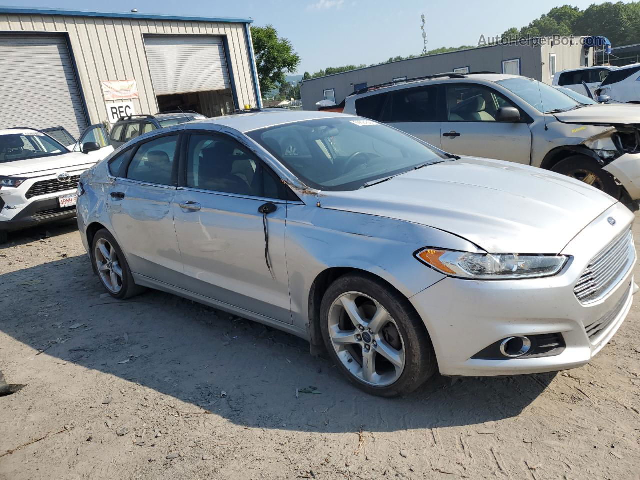 2016 Ford Fusion Se Silver vin: 3FA6P0T94GR374756