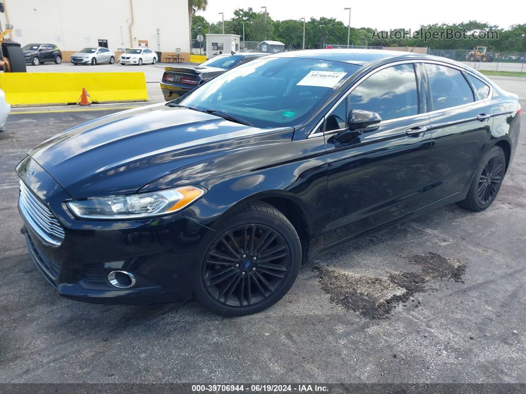 2016 Ford Fusion Se Black vin: 3FA6P0T94GR402376