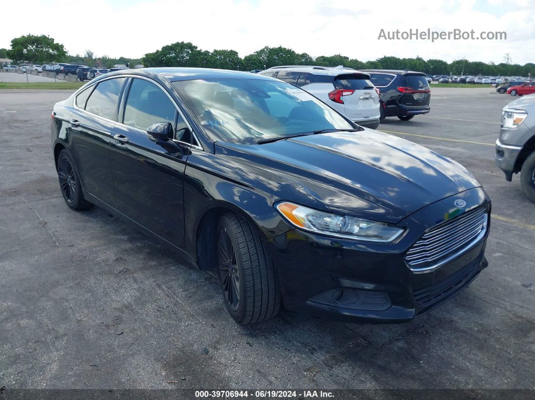 2016 Ford Fusion Se Black vin: 3FA6P0T94GR402376